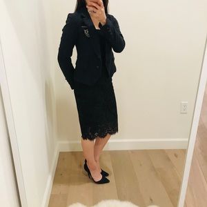 Beautiful checkered grey and navy blazer